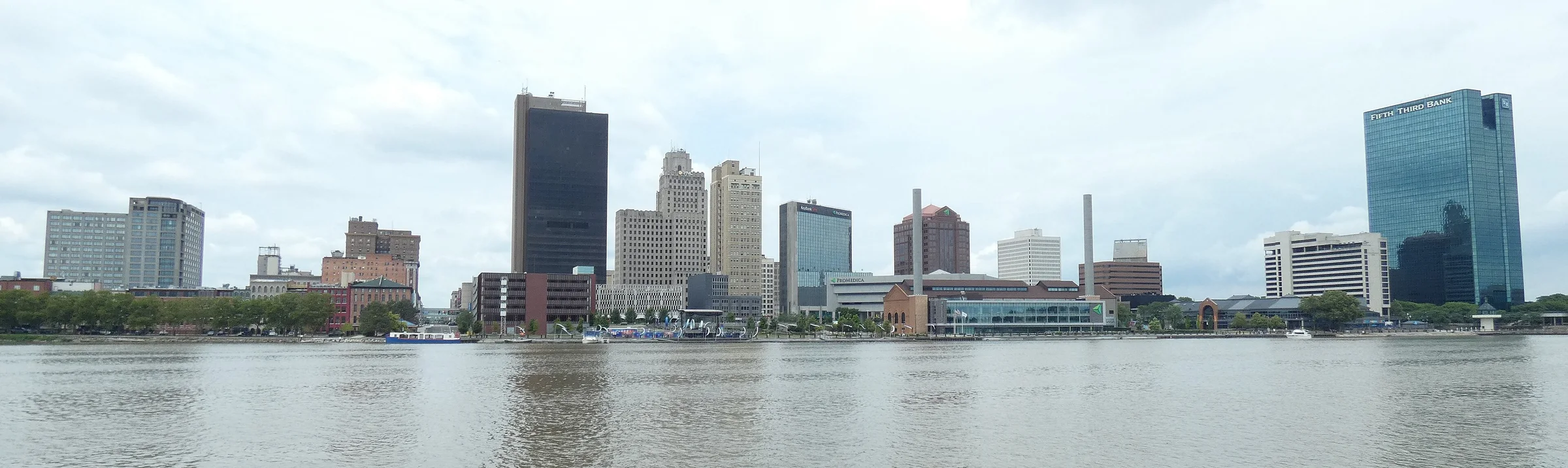 Downtown Toledo skyline across the Maumee River